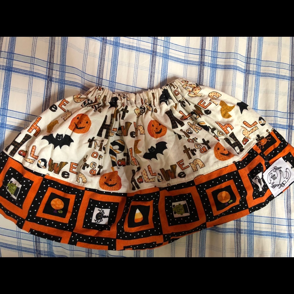 18 months to 2t Halloween skirt